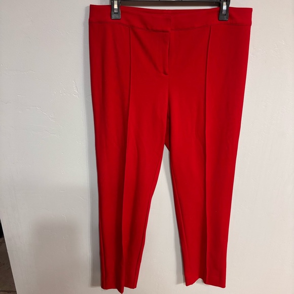 St. John Pants - St. John Collection Vibrant Red Ankle Pants